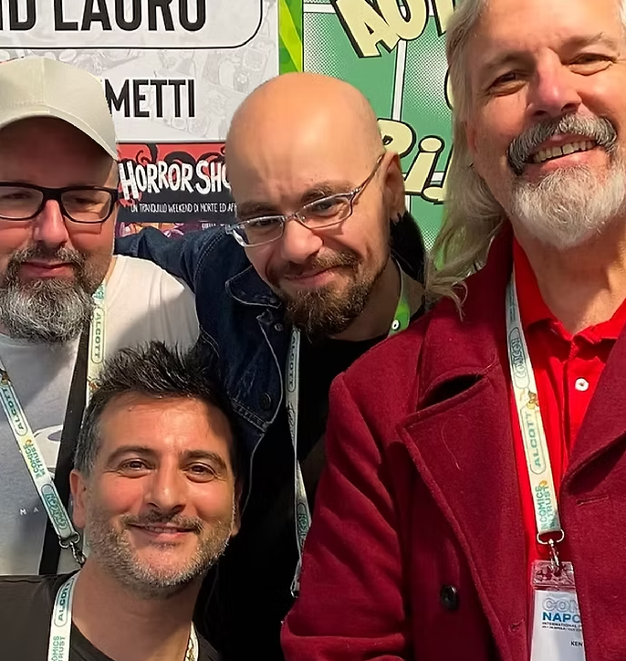 Ken Mora group photo at convention